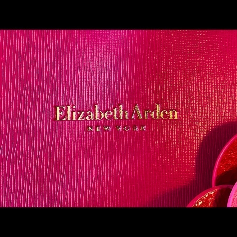 Elizabeth Arden Hot Pink Floral Appliqué Shoulder Tote - Picture 2 of 7